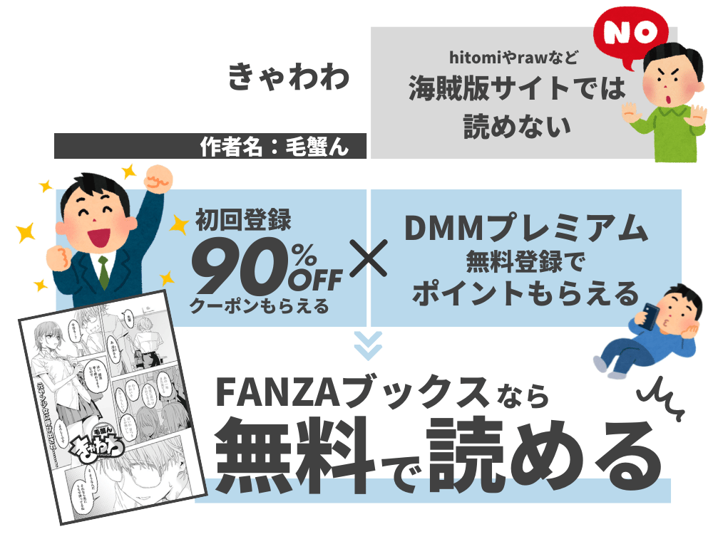 『きゃわわ』どこで読める？ hitomi 毛蟹ん