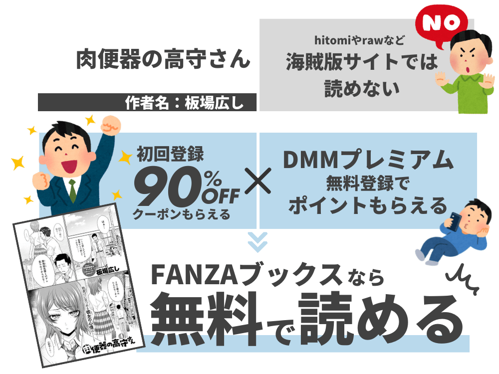 『肉便器の高守さん』を無料で読む方法